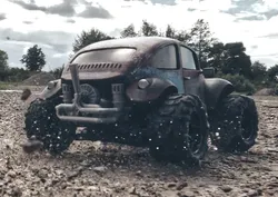 VW Beetle BAJA BUG - 1/18 RC body (PXtoys 9302E)