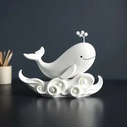 whale toon decor