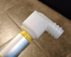 90 degree Male-Female Pole Adapter for broom or painting