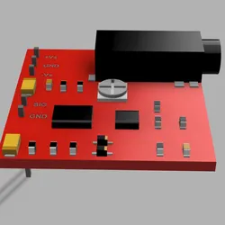 AD8232 (EMG Sensor) - 3D Dimensional Reference Model