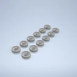 Checkers game pieces