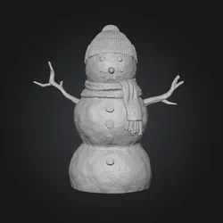 Cozy Winter Snowman – Cute Christmas Decoration STL