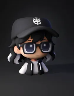 Create a VSeeFace ready 3D VTuber avatar in VRM0 format based on the a