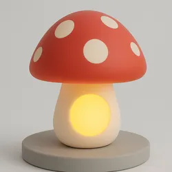 Cute Mushroom Lamp – 3D Printable Toadstool Night Light with Soft Inner Glow
