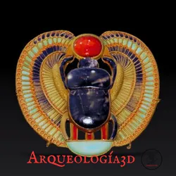 Egyptian Sacred Scarab - Stylized Amulet for 3D Printing