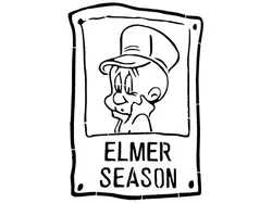 Elmer Fudd stencil 3