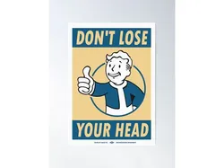 Fallout poster plate