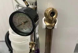 Holder for Schrader tire inflator