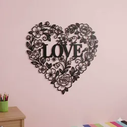 Home Decorations & Ornaments STL Download - Love Lace – Floral Heart Silhouetteby StudioZee3D