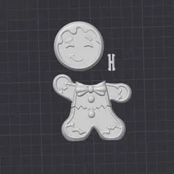 Multi-Color Christmas Gingerbread Man - Mr. Crumbles: Multi-Color Christmas Gingerbread Man