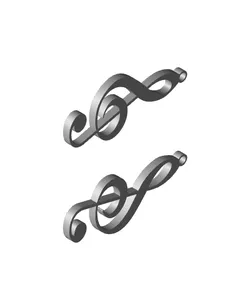 Music key earings - #JuneTunes