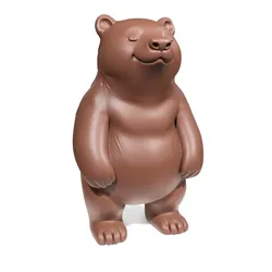 Sculptures & Artworks STL تنزيل - Sleepy bear - 3D Everything