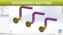SOLIDWORKS Routing - Using Elbows and Bends in Piping