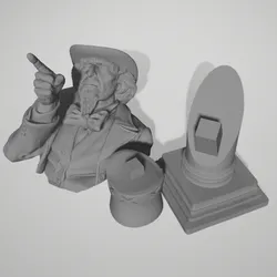 Uncle Sam Bust - Highly Detailed Sculpture - Uncle Sam Bust - Detailed Sculpture