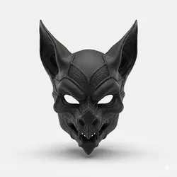 Vampire bat mask - Halloween, spooky, scary, horror, creepy, haunted, October 31, trick or treat, pumpkin, jack o’ lantern, jackolantern, ghost, skeleton, skull, zombie, witch, vampire, monster, mummy, Frankenstein 3D Model
