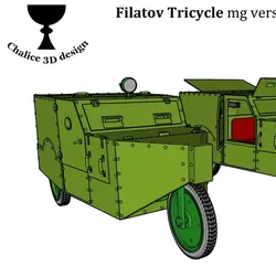 Vehicles & Machinery STL Descărcare - Filatov Tricycle mg 1-35 - Chalice 3D design