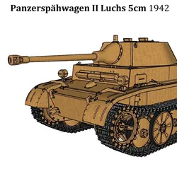 Vehicles & Machinery STL indir - Pz.Sp.Wg. II Luchs 5cm 1-35 - Chalice 3D design