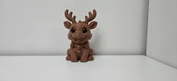مجاني Home Decorations & Ornaments STL تنزيل - Smiling Reindeer with Jingle Bells Christmas Figure - 3DMaster1