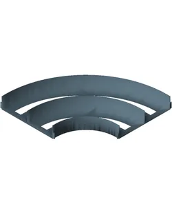 90 Degree Flat 170mm ID.3mf