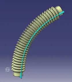 curved pipe (tuyau courbé)