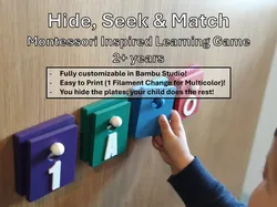 Esconde, Busca y Empareja – Juego de Aprendizaje Montessori - Modelo de impresión 3D gratuito