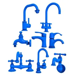 faucet / faucet stl / Modern chrome faucet / Steel faucet isolated / gothic faucet /  bathroom faucet  /   kitchen faucet