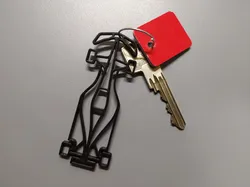 Formula 1 car keychain