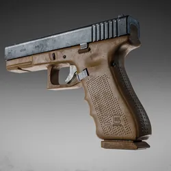Glock 17 Pistol High Quality Model 3D model