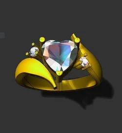 heart stone grade ring