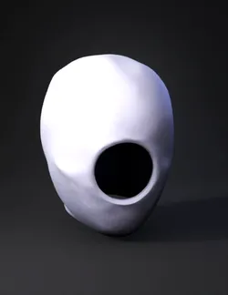 homelander head with a sphere hole under the head