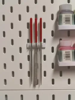 Ikea Skadis holder for 3 Diamond Metal Files