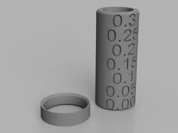 Low weight Tolerance clearance test 0.00mm - 0.3mm