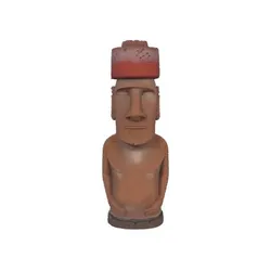 Moai Rapa Nui 3D Sculpture - Decorative and Cultural Easter Island Statue