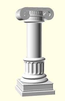 Model Pillar base and Top