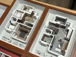 Modelo de casa en miniatura - Dúplex - Estilo moderno y minimalista - Modelo de impresión 3D gratuito