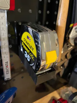 Pegboard Measure Tape Holder, Stanley 35'