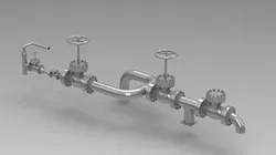 Piping and Gate Valve Assembly