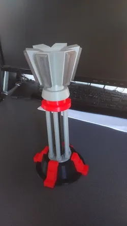 Red Alert Prism Tower Lamp - WS2812, Wemos D1 Mini, Button Remix