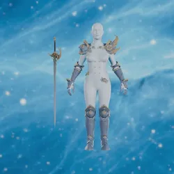 Solo Leveling — Cha Hae-In armor and sword for cosplay #snb