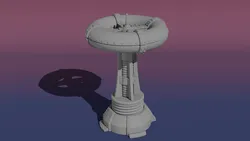 Steampunk Tesla Coil Tower Miniature