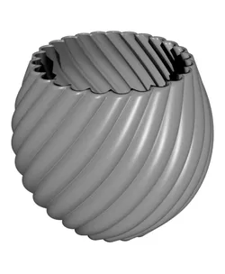 Swirl Sphere Plant Pot, Vase Mode & Shelled