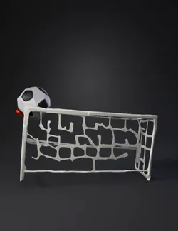 Create a complete 3D football stadium model in the style of GTA San An