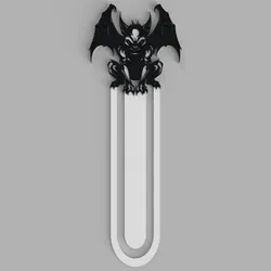DEMON with Wings Crouching Devil Bookmarks