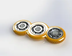 Fidget Duo-Spinner Knurled