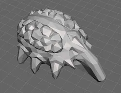 Gland that could contain adrenaline for a Carnisaurus Fex
