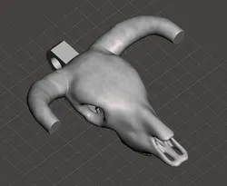 Key Fob Steer head skull