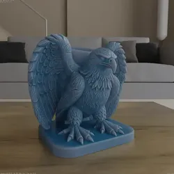 Majestic Eagle Planter STL 3D Print File