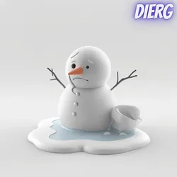 Miniature Games & Accessories STL Descărcare - Melting Snowman Funny Winter Decor - DiErModels
