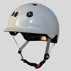 Minimalist Gloss Gray Water Sports Helmet
