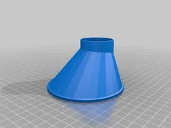 Offset funnel